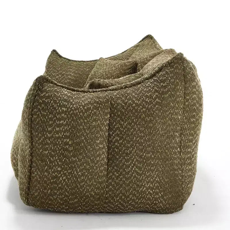 Fauteuil Poire Okak avec Mousse Haute Résilience, Canapé Paresseux Confortable avec Accoudoirs et 2 Places, Fauteuil de Salon Moderne