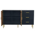 Modern Sideboard Buffet Cabinets Large Storage Space Multifunctional Storage Cabinet for Dining Living Room Entryway Black