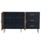 Modern Sideboard Buffet Cabinets Large Storage Space Multifunctional Storage Cabinet for Dining Living Room Entryway Black
