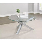 Coaster, table basse Kenzie ronde en verre trempé
