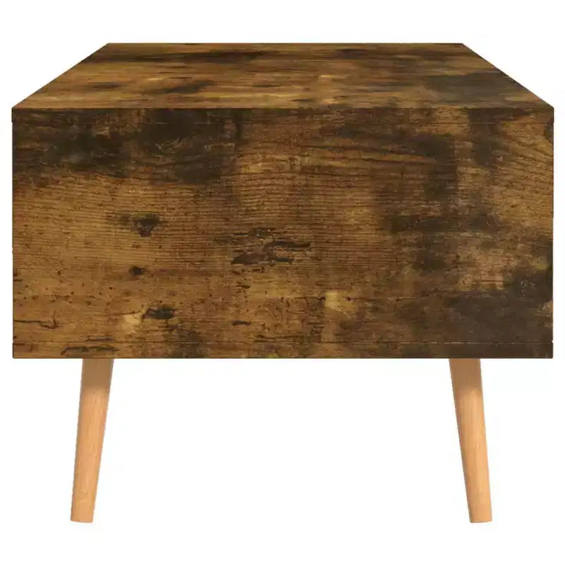 vidaXL Table basse blanche en bois d'ingénierie Table basse moyenne