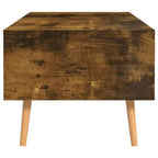 vidaXL Table basse blanche en bois d'ingénierie Table basse moyenne