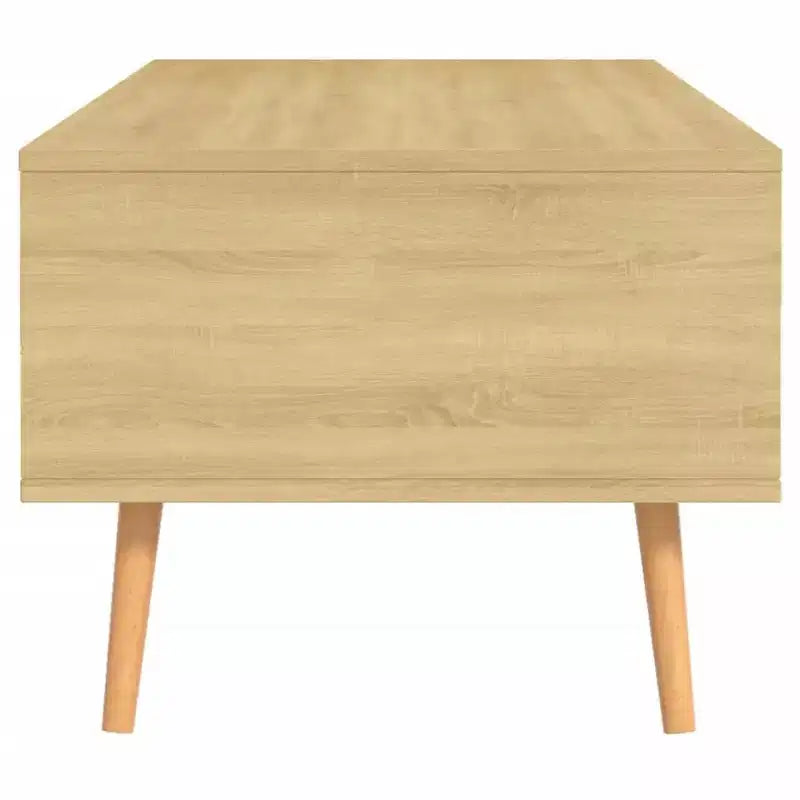 vidaXL Table basse blanche en bois d'ingénierie Table basse moyenne
