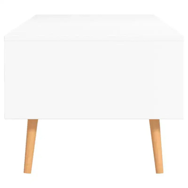 vidaXL Table basse blanche en bois d'ingénierie Table basse moyenne