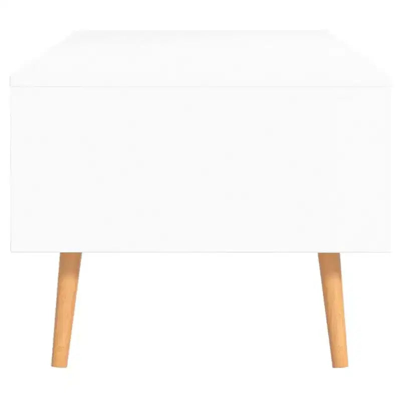 vidaXL Table basse blanche en bois d'ingénierie Table basse moyenne