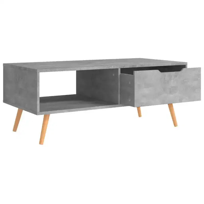 vidaXL Table basse blanche en bois d'ingénierie Table basse moyenne