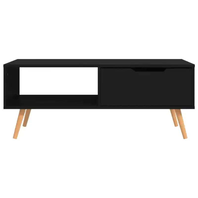 vidaXL Table basse blanche en bois d'ingénierie Table basse moyenne