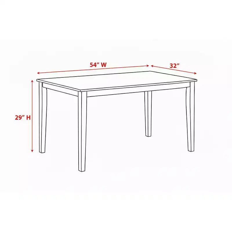 Kings Brand Furniture Kurmer, ensemble de salle à manger 5 pièces, chêne naturel