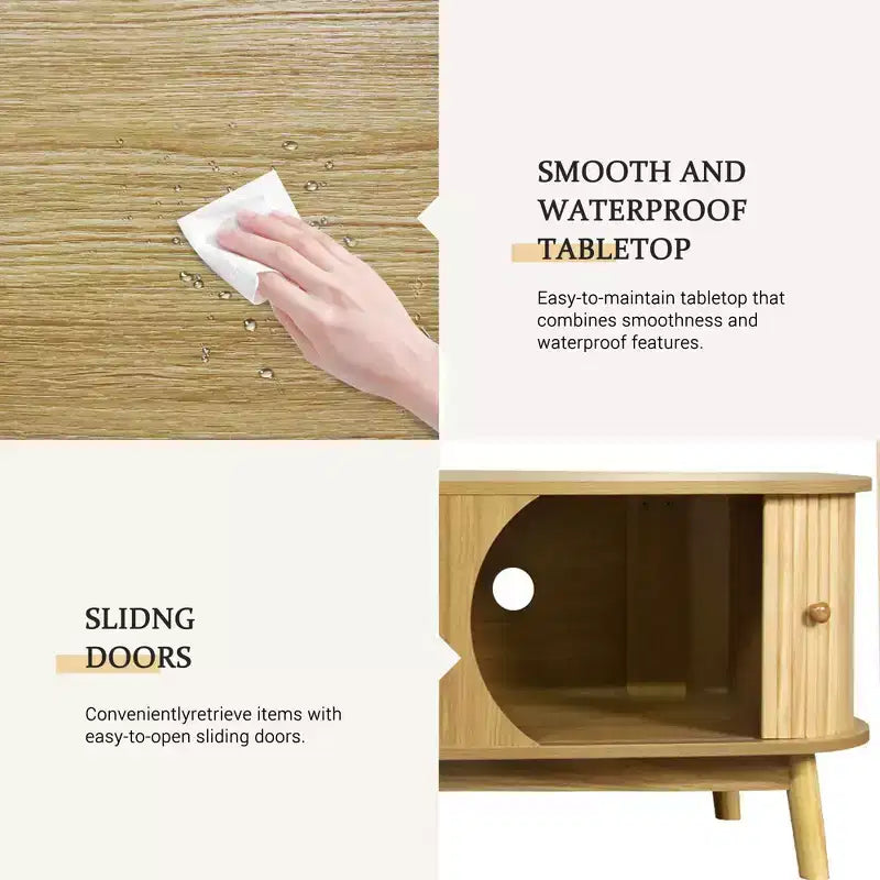 Meuble TV en rotin naturel de 170 cm pour téléviseurs jusqu'à 75 pouces, console média avec pieds en bois massif pour salon et home cinéma