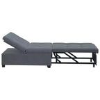 vidaXL Canapé-lit Gris foncé 67 x 194 x 38 cm Velours