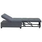 vidaXL Canapé-lit Gris foncé 67 x 194 x 38 cm Velours