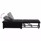 vidaXL Canapé-lit Gris foncé 67 x 194 x 38 cm Velours
