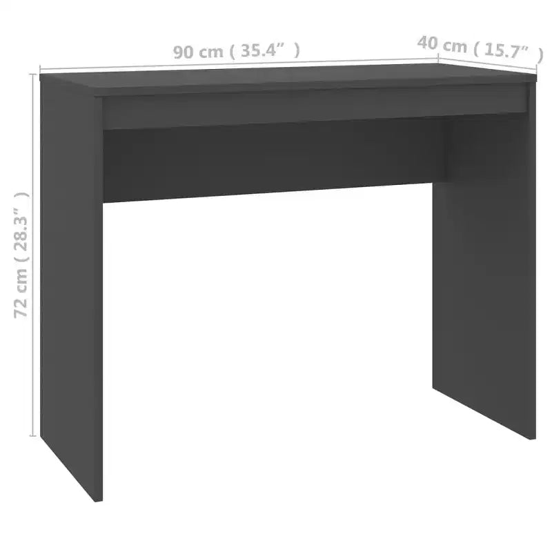 vidaXL Bureau Chêne Sonoma Bois d'Ingénierie Petit Bureau Minimaliste