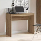 vidaXL Bureau Chêne Sonoma Bois d'Ingénierie Petit Bureau Minimaliste