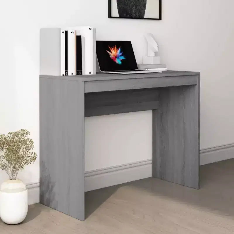 vidaXL Bureau Chêne Sonoma Bois d'Ingénierie Petit Bureau Minimaliste