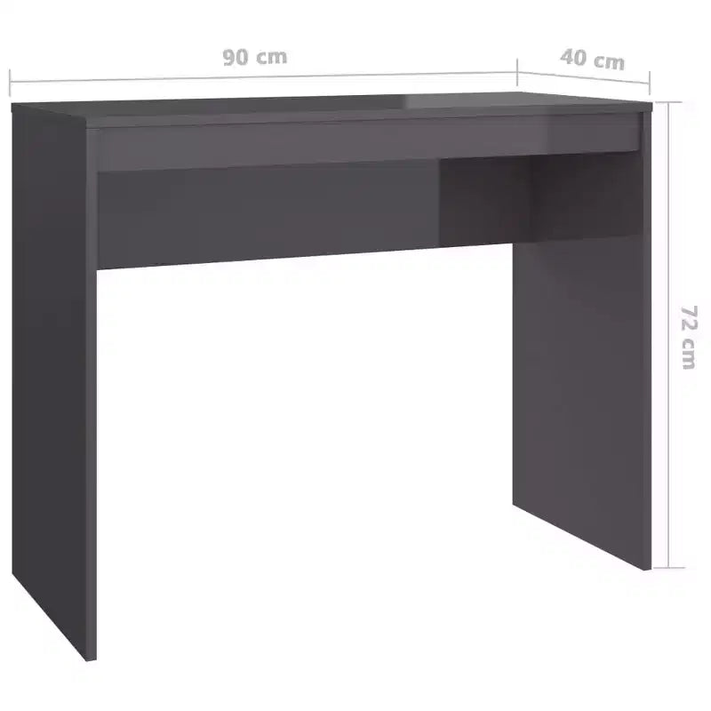 vidaXL Bureau Chêne Sonoma Bois d'Ingénierie Petit Bureau Minimaliste