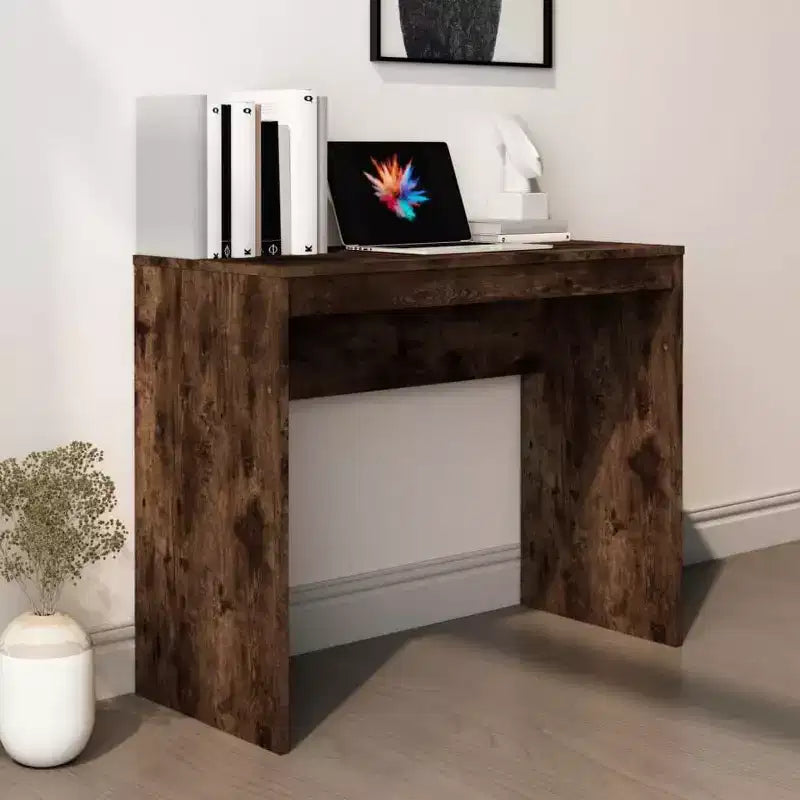 vidaXL Bureau Chêne Sonoma Bois d'Ingénierie Petit Bureau Minimaliste