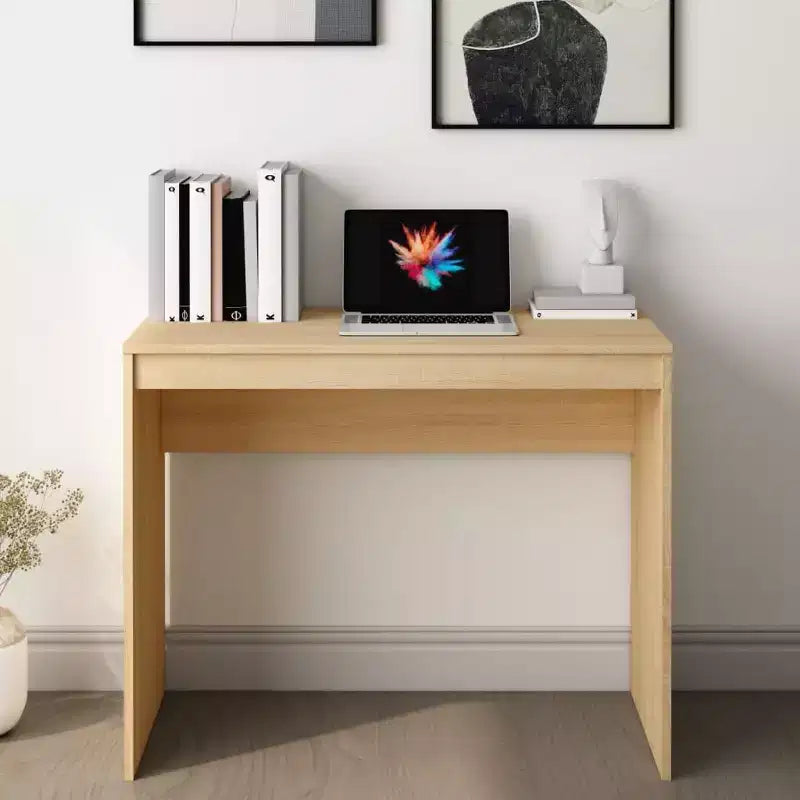 vidaXL Bureau Chêne Sonoma Bois d'Ingénierie Petit Bureau Minimaliste