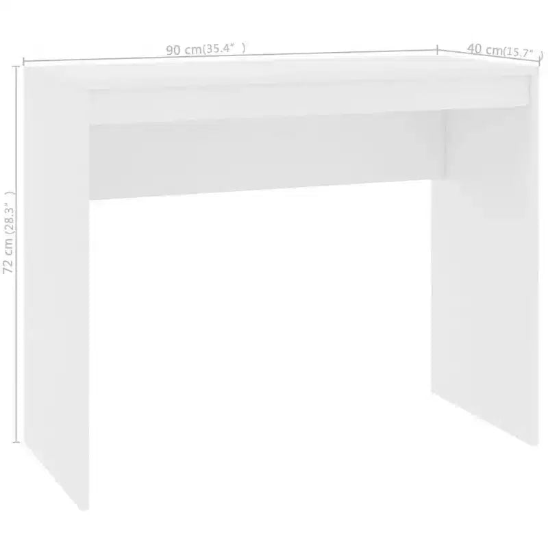 vidaXL Bureau Chêne Sonoma Bois d'Ingénierie Petit Bureau Minimaliste