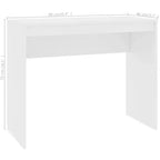 vidaXL Bureau Chêne Sonoma Bois d'Ingénierie Petit Bureau Minimaliste