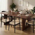 Table de salle à manger pour 6-8 personnes, 180 cm, table de cuisine longue et moderne avec grand plateau et pieds colonnes robustes, table à dîner pour la maison et la salle de conférence
