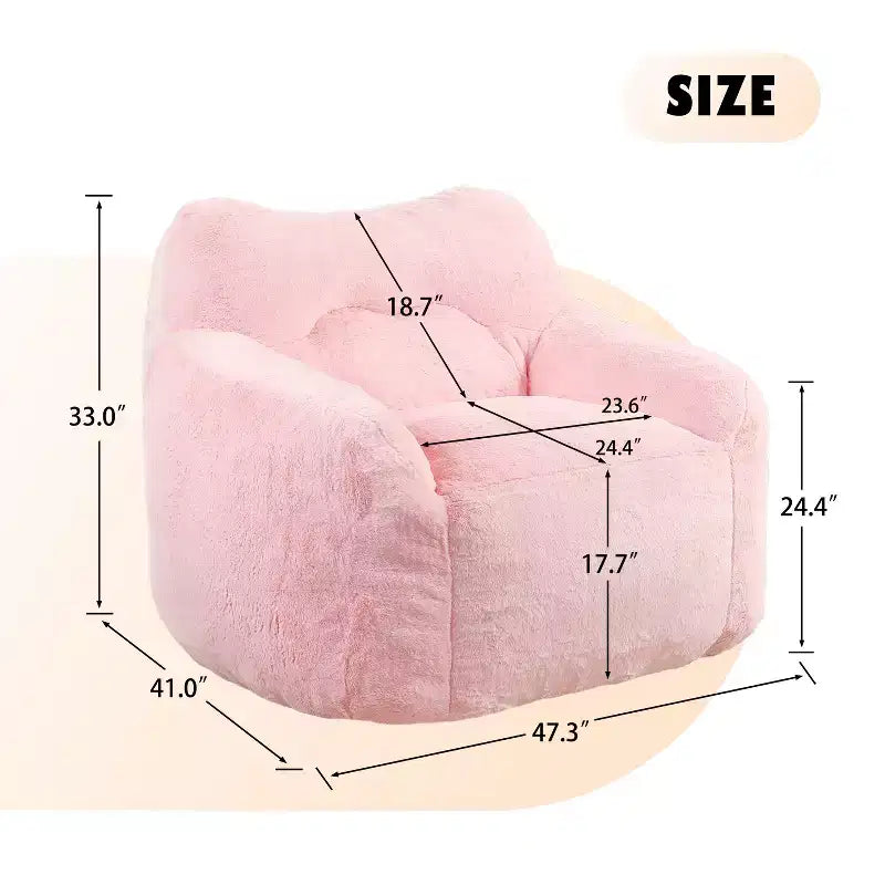 Fauteuil poire Okak avec mousse à mémoire de forme haute résilience, fauteuil de sol paresseux avec accoudoir, chaise longue confortable pour adultes
