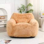Fauteuil poire Okak avec mousse à mémoire de forme haute résilience, fauteuil de sol paresseux avec accoudoir, chaise longue confortable pour adultes