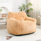 Okak Bean Bag Chair with High-Resilience Memory Foam, Lazy Sofa Chair Floor Chair with Armrest, Comfy Lounge Chair for Adults