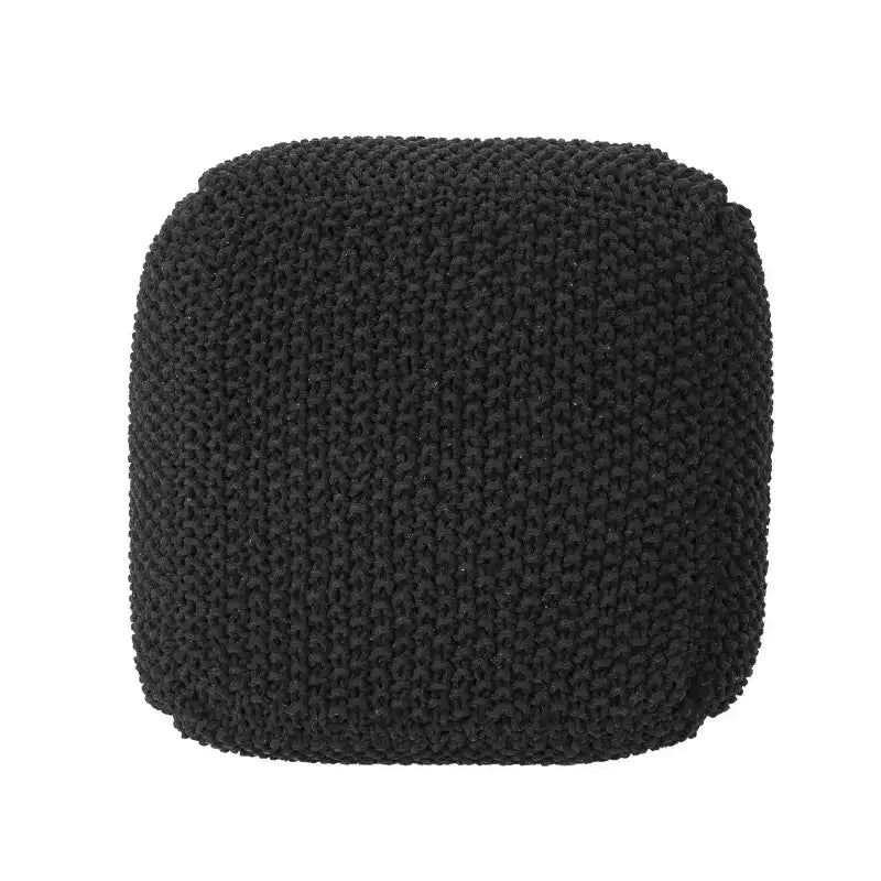 Pouf en tricot Okak, pouf rond, chaise de sol confortable pour salon, chambre, dortoir, aucun assemblage requis