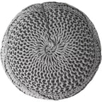 Pouf en tricot Okak, pouf rond, chaise de sol confortable pour salon, chambre, dortoir, aucun assemblage requis