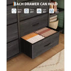 Unité de rangement à 16 tiroirs (Fer + Tissu MDF)
