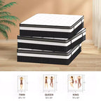 Matelas King Size, matelas King de 35 cm dans une boîte, mousse à mémoire de forme au gel rafraîchissant et ressorts ensachés, lit mi-ferme, isolation des mouvements, certifié CertiPUR-US