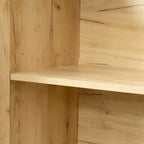 TUYOHW 43.3 Buffet moderne en bois, armoire de rangement avec 2 portes, 2 tiroirs, étagère amovible, meuble de service finition chêne pour salle à manger, salon