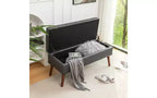 Banc de rangement rectangulaire, pouf rembourré pour salon, couloir, chambre à coucher, entrée, bout de lit,