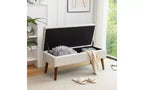 Banc de rangement rectangulaire, pouf rembourré pour salon, couloir, chambre à coucher, entrée, bout de lit,