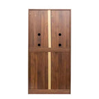 Garde-manger de cuisine de 160 cm, buffet autonome avec portes et étagères pour salon et salle à manger