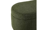 TUYOHW Banc de lit ottoman en boucle en peluche 48 avec rangement et pieds en bois, banc d'appoint pour salon et chambre à coucher, capacité de 400 lb