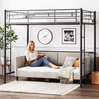 Karl Home Lit de repos double en velours côtelé, lit d'appoint confortable, canapé-lit