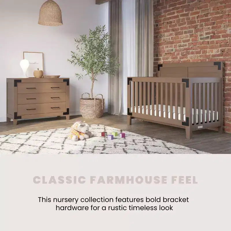 Commode 3 tiroirs Child Craft Lucas pour chambre de bébé ou d'enfant, grand espace de rangement, kit anti-basculement inclus pour éviter le renversement, finition non toxique et sans danger pour bébé
