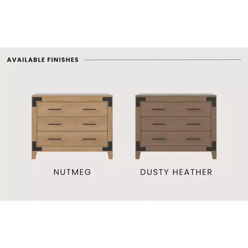 Commode 3 tiroirs Child Craft Lucas pour chambre de bébé ou d'enfant, grand espace de rangement, kit anti-basculement inclus pour éviter le renversement, finition non toxique et sans danger pour bébé