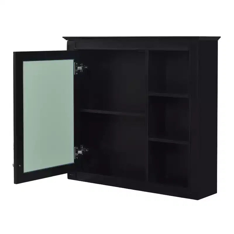 Meuble-lavabo de salle de bain de 76 cm avec lavabo, meuble de rangement de salle de bain avec tiroirs et miroir, armoire de toilette avec miroir