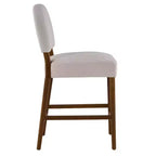 Christopher Knight Home Elisea Tabourets de comptoir rembourrés en bois d'hévéa de style transitionnel (Lot de 2)