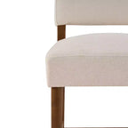 Christopher Knight Home Elisea Tabourets de comptoir rembourrés en bois d'hévéa de style transitionnel (Lot de 2)