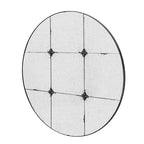 Miroir mural rond traditionnel en verre antique de 36 pouces