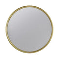 11 Inch Round Gold Wall Mirror with Iron Frame