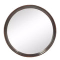 20 Inch Round Mango Wood Wall Mirror