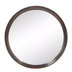 20 Inch Round Mango Wood Wall Mirror