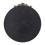 Miroir Mural Rond Doré 36 x 39 Pouces avec Cadre en Métal