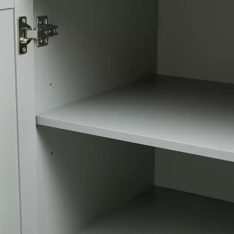 Meuble de rangement haut de salle de bain moderne en bois GDFStudio Sienna avec tiroirs et étagères réglables