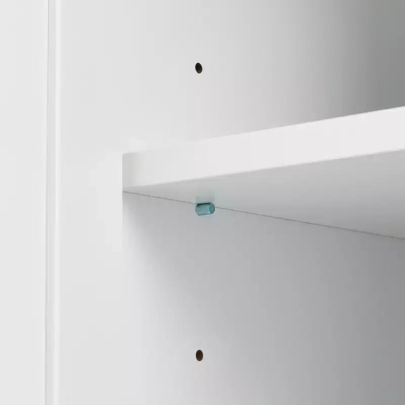 Meuble de rangement haut de salle de bain moderne en bois GDFStudio Sienna avec tiroirs et étagères réglables
